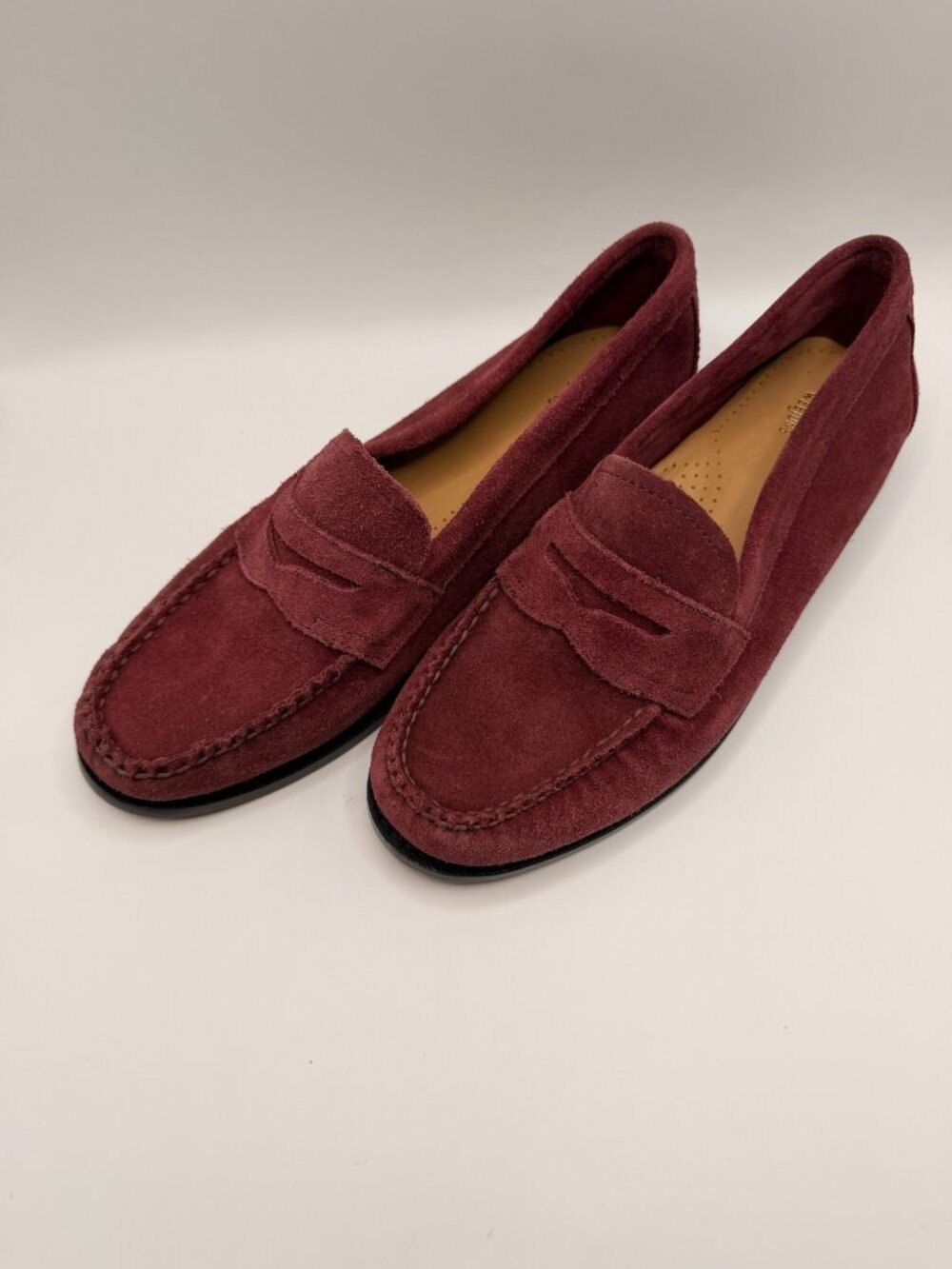 G.H.BASS Women's Willa Penny Loafer Flats Burgundy Sz 9.5